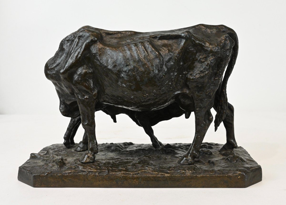 Pierre - Jules Mène - Vache Et Veau - France 19ème Siècle-photo-4